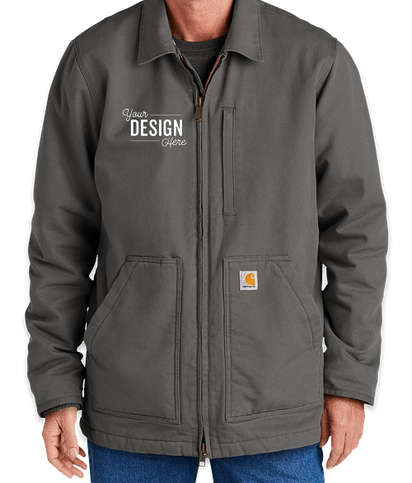 Carhartt Washed Duck Sherpa-Lined Coat - Gravel