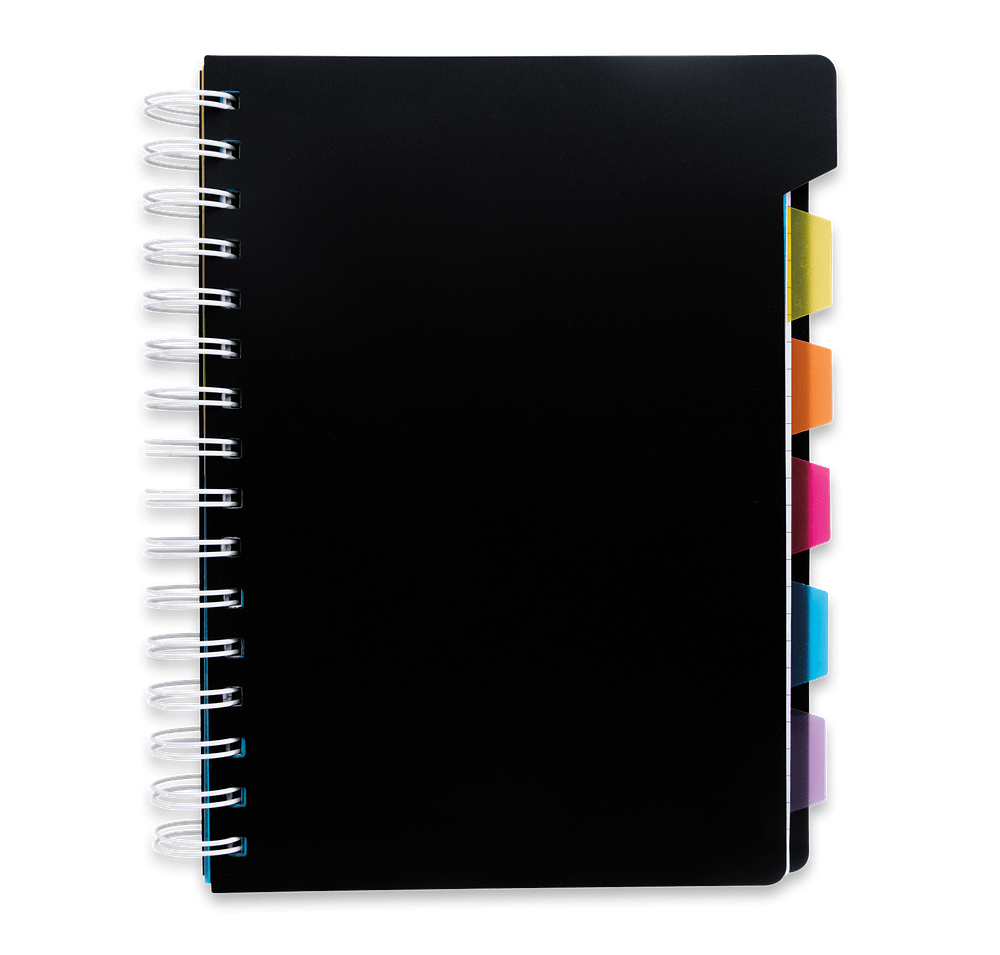 Spiral Notebook with Tabs-default