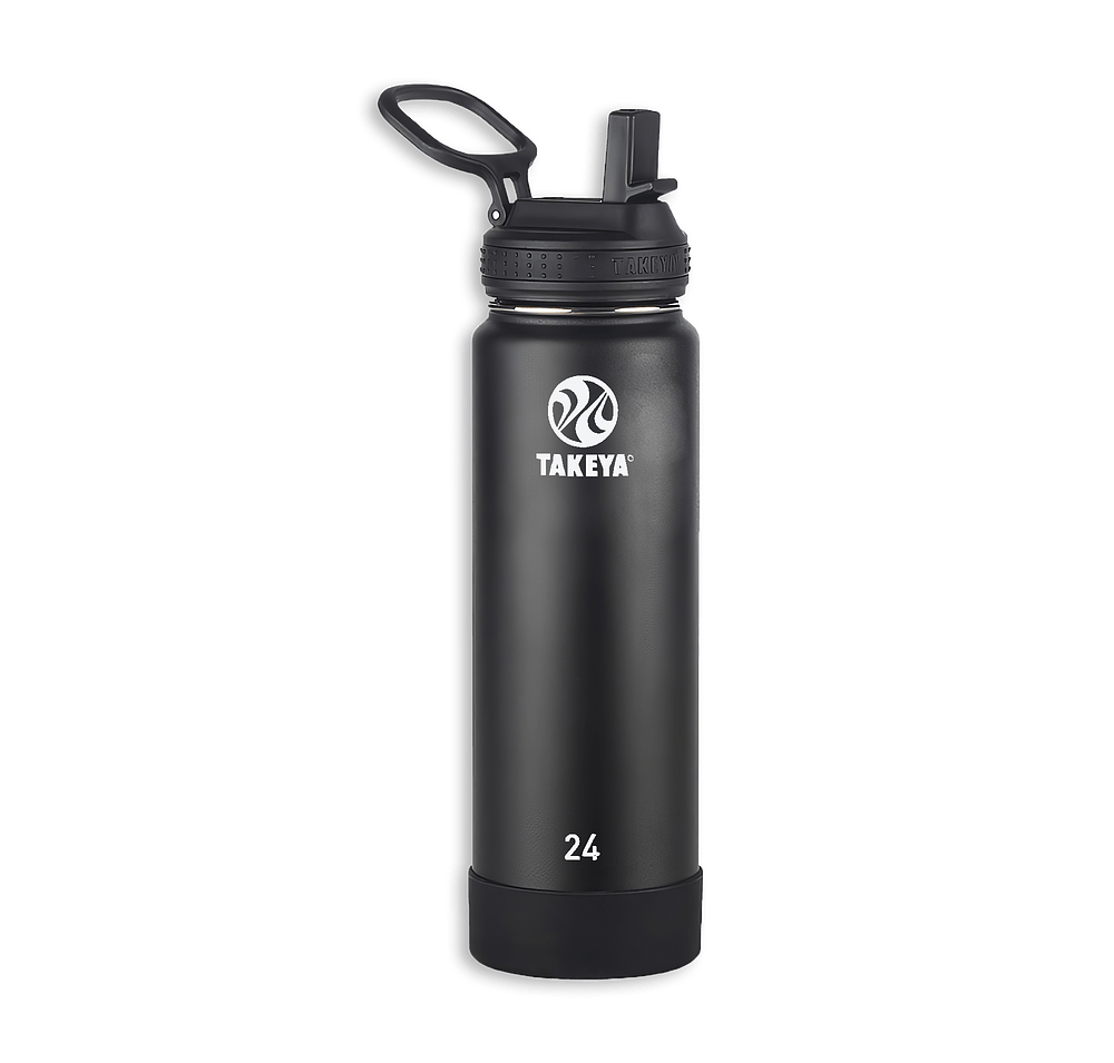 Takeya Full Color 24 oz. Actives Stainless Steel Flip Straw Water Bottle-default