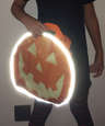 Reflective Halloween Pumpkin Non-Woven Shopper Tote Bag