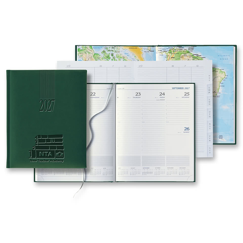 Castelli Debossed Tucson Grande Desk Weekly Planner