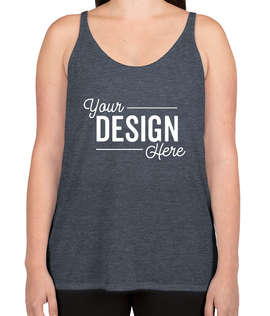 Bella + Canvas Women's Flowy Tank - Color: Heather Navy