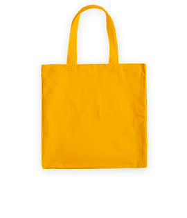 Medium Midweight 100% Cotton Canvas Tote Bag - Color: Gold