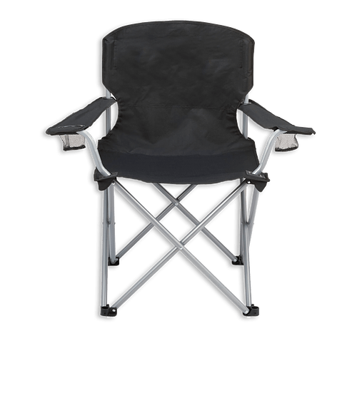 Full Color Oversized Folding Chair in Black