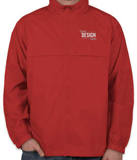 Ultra Club Full Zip Hooded Packable Jacket - Color: Red