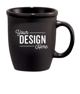 12 oz. Cafe Au Lait Ceramic Mug - Color: Black