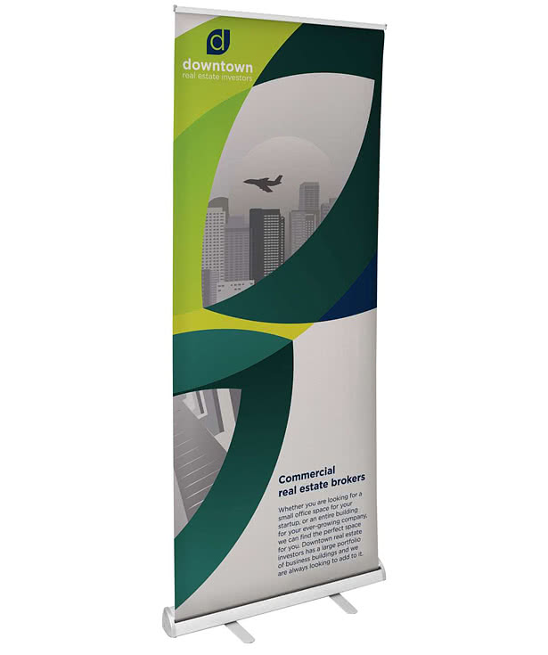 Full Color 36" x 82" Retractable Banner Kit
