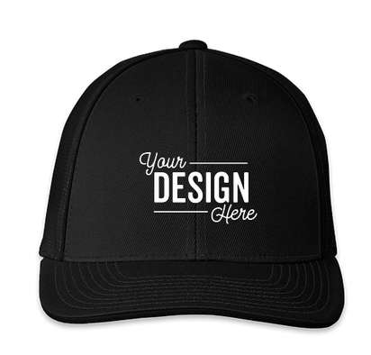 Pacific Headwear Flexfit Trucker Hat - Black / Black