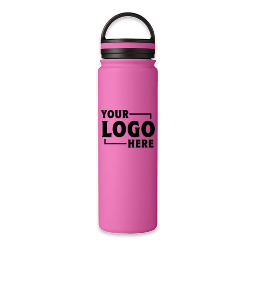 24 oz. Core 365 Stainless Steel Vacuum Insulated Water Bottle in Charity Pink