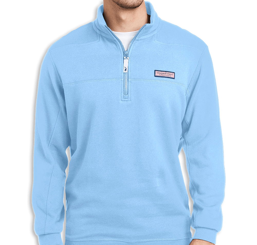 Vineyard Vines Collegiate Logo Shep Quarter Zip Sweatshirt-default