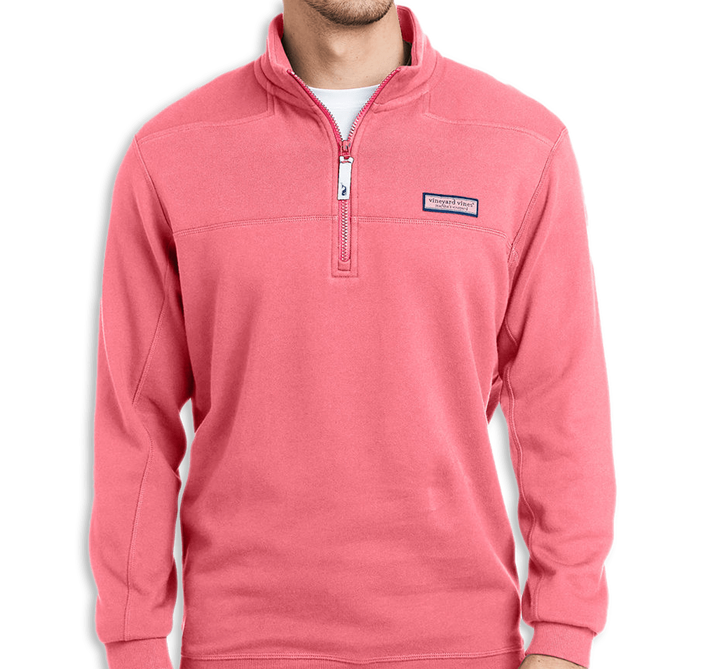 Vineyard Vines Collegiate Logo Shep Quarter Zip Sweatshirt-default