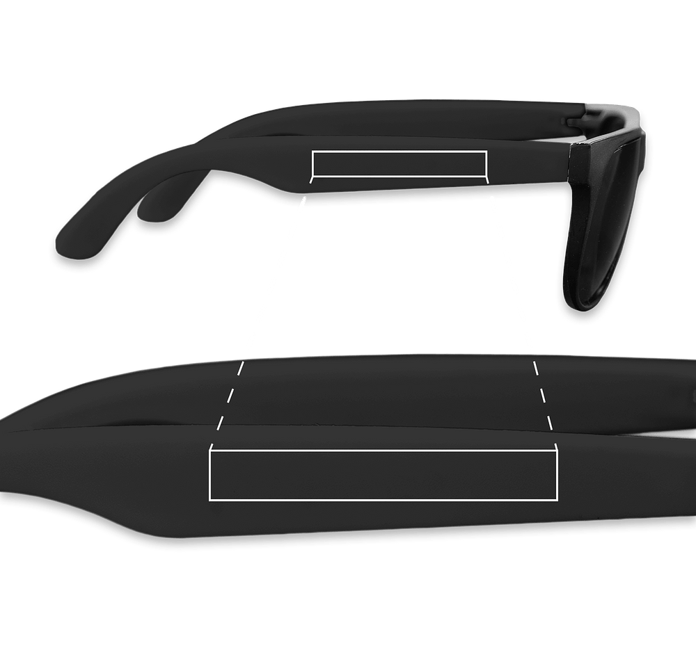 Two-Tone Matte Sunglasses-default