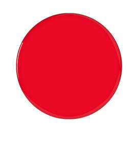 Full Color 1" Round Laminated Plastic Lapel Pin - Color: Red