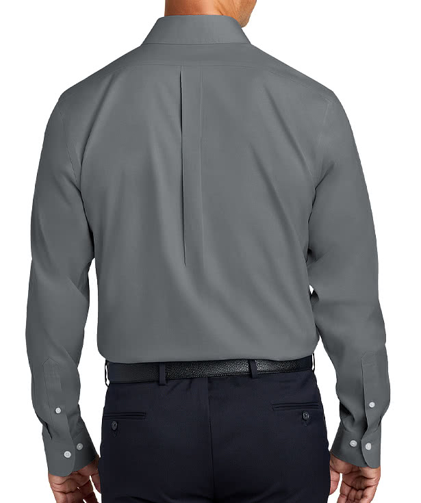 Brooks Brothers Wrinkle-Free Stretch Pinpoint Open Collar Dress Shirt