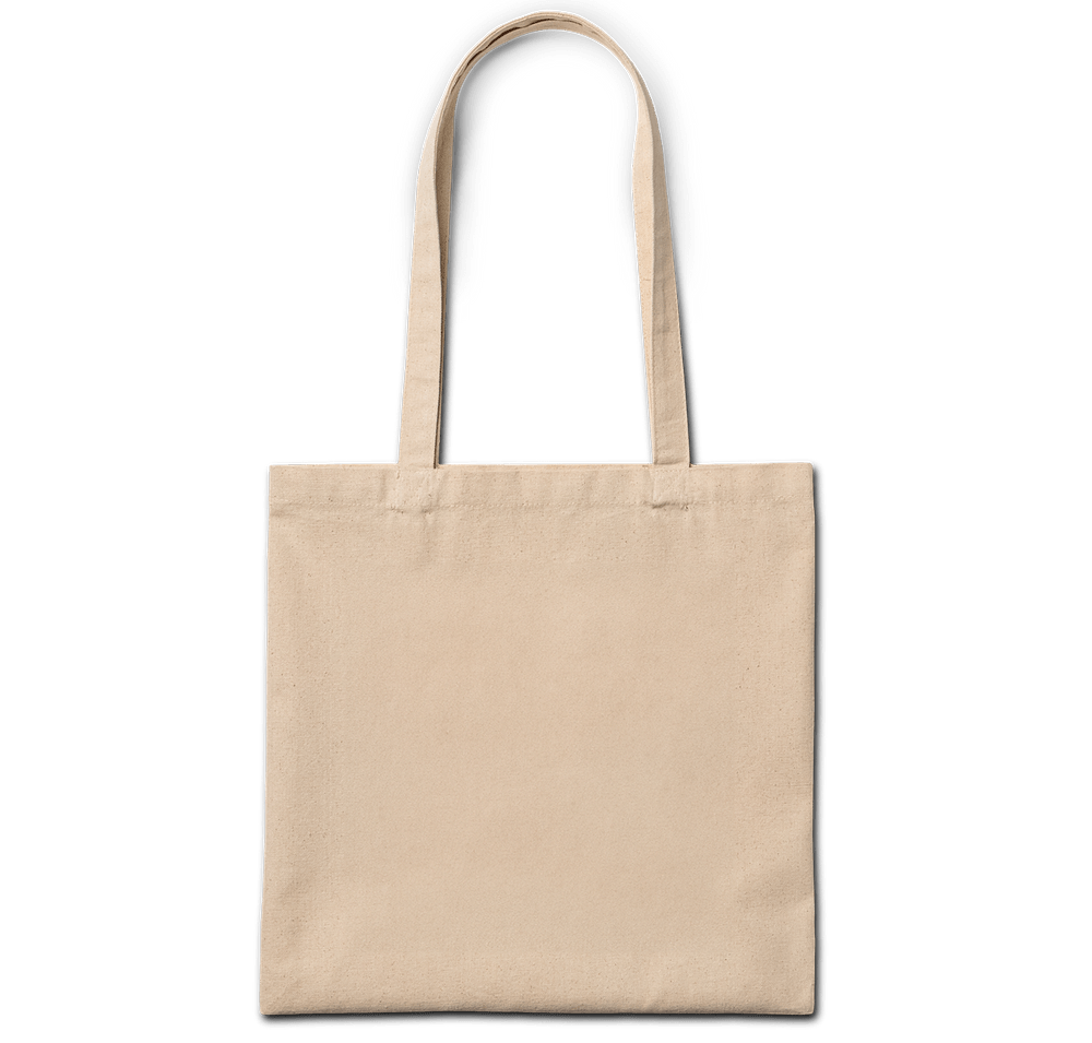 Full Color Square Cotton Canvas Tote Bag-default