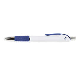 Souvenir Image Grip Pen (black ink) - Color: White / Blue
