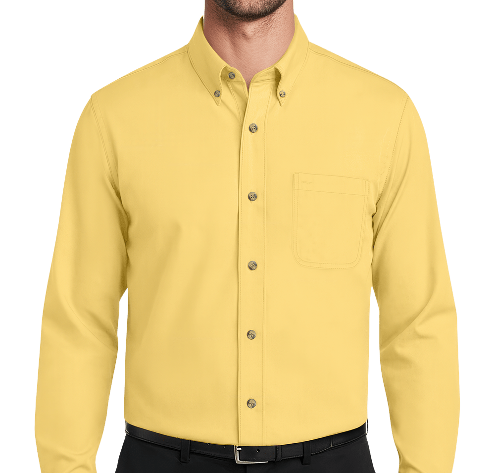 Blue Generation Tall Scotchgard Treated Twill Long Sleeve Dress Shirt-default