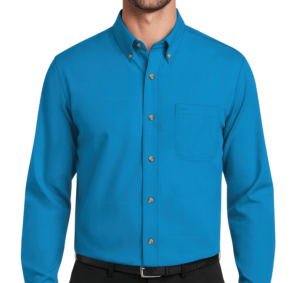 Blue Generation Tall Scotchgard Treated Twill Long Sleeve Dress Shirt-default