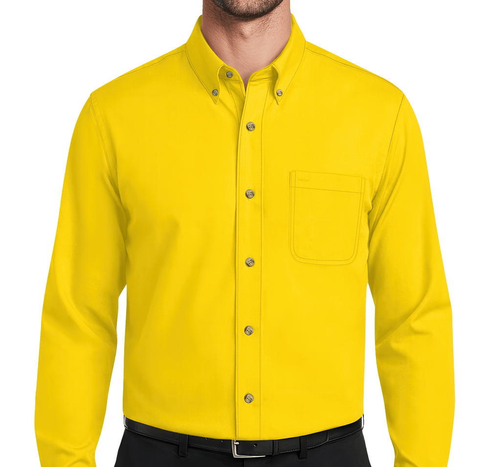 Blue Generation Tall Scotchgard Treated Twill Long Sleeve Dress Shirt-default