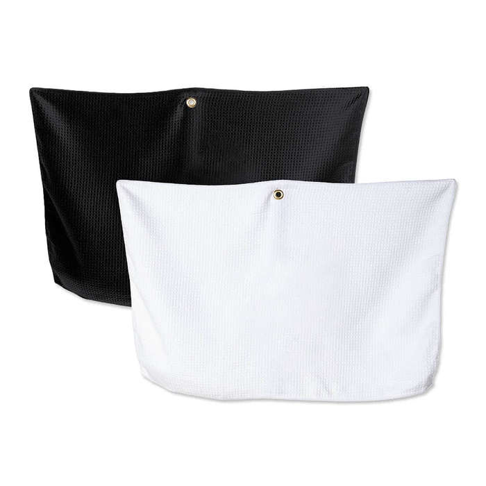 Grommeted Waffle Microfiber Golf Towel
