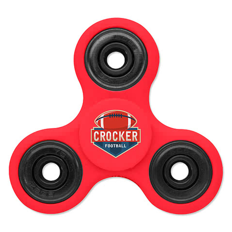 Full Color Fun Fidget Spinner in Black