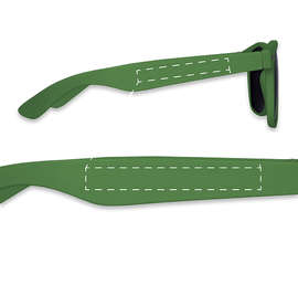 Solid Malibu Sunglasses - Color: Kelly Green