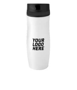 Full Color 14 oz. Persona Wave Trail Vacuum Insulated Tumbler - Color: White / Black