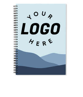 Mountainscape JournalBooks ® Spiral Notebook - Color: Blue