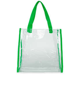 Clear Game Day Tote Bag - Color: Clear / Green