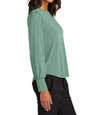 Mercer+Mettle Women's Stretch Jersey Long Sleeve Blouson Shirt