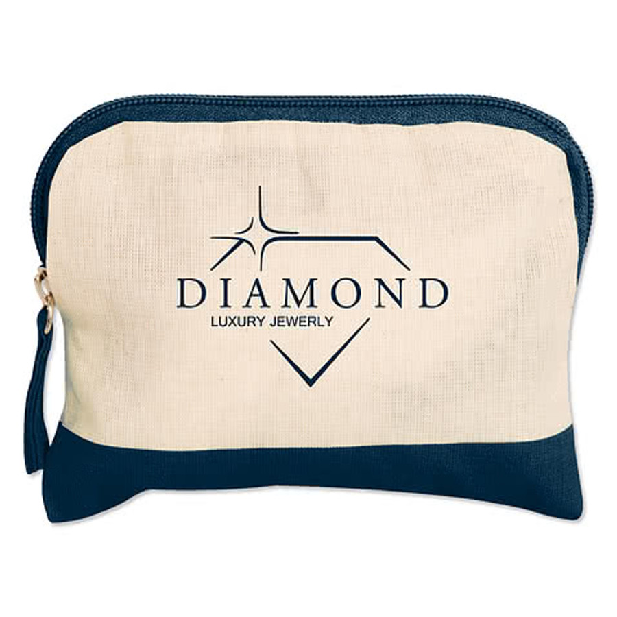 Full Color Cotton Colored Accent Accessory Pouch