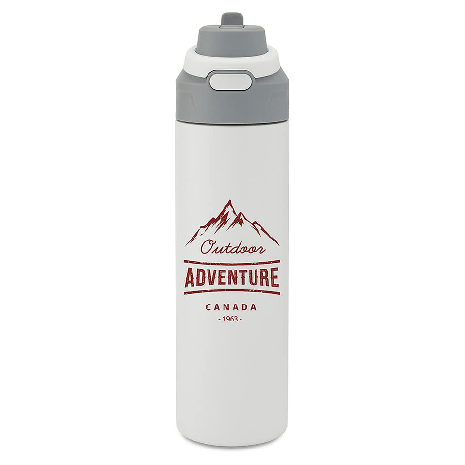 24 oz. Dahlia Recycled Stainless Steel Insulated Tumbler with Flip Straw