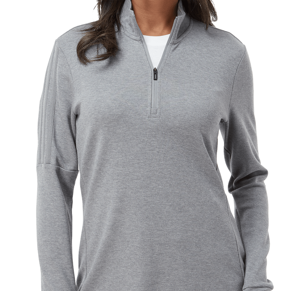 Adidas Women's 3-Stripes Recycled Quarter Zip Sweatshirt-default