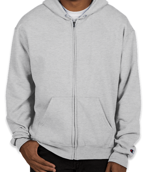 champion powerblend zip hoodie