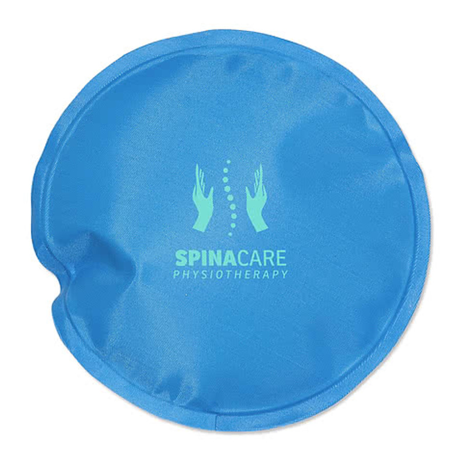 Round Nylon-Covered Hot/Cold Pack in Blue