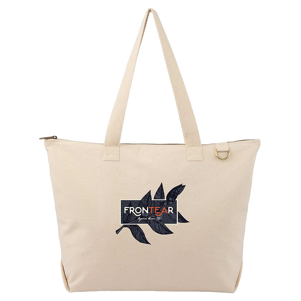 FEED Organic Cotton Zippered Tote Bag