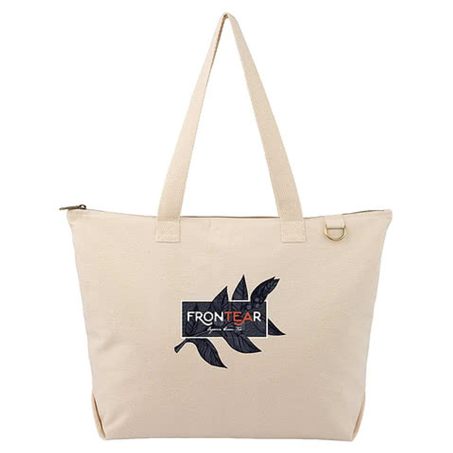 FEED Organic Cotton Zippered Tote Bag