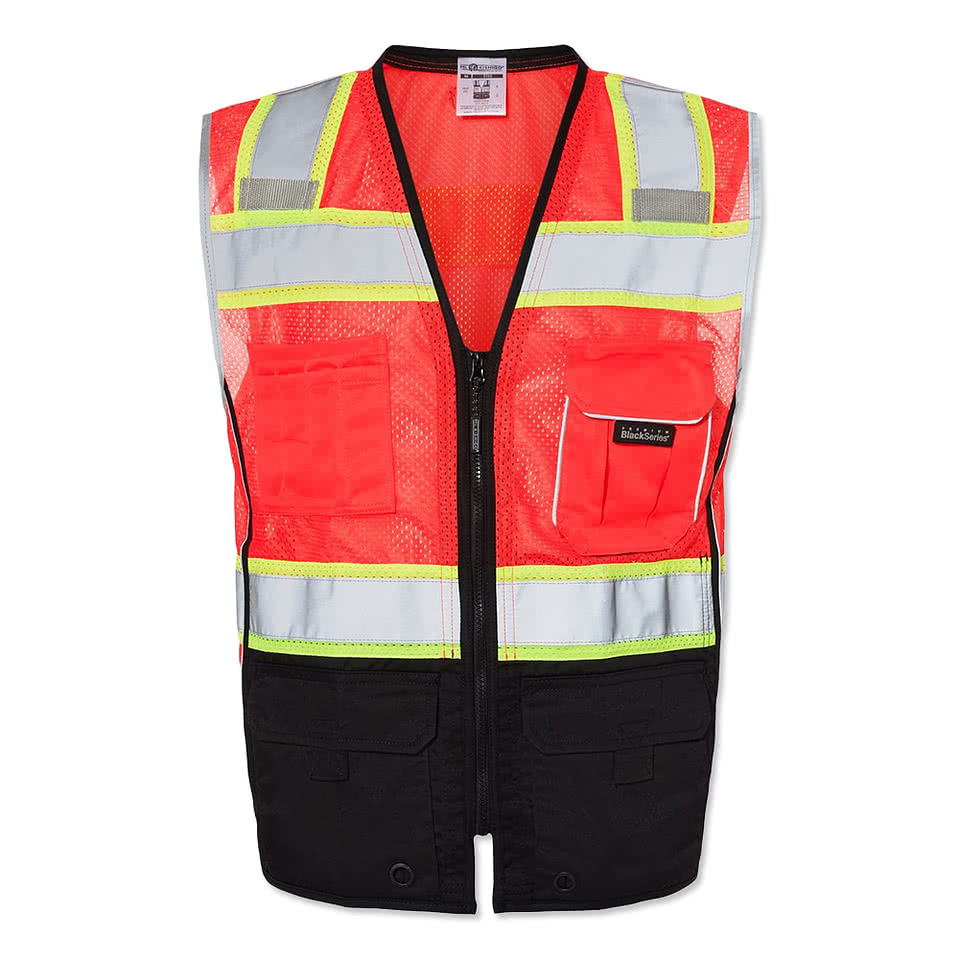 Kishigo Black Series® Black Bottom Class 2 Safety Vest