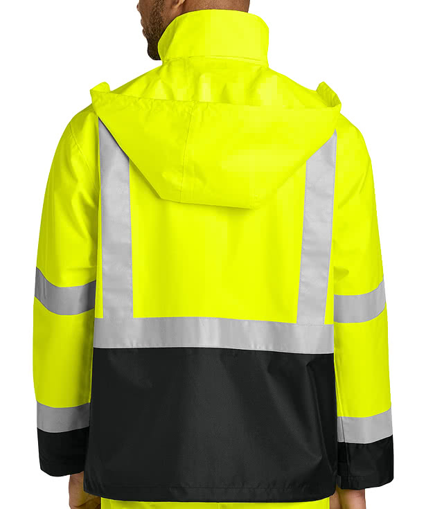 CornerStone Class 3 Safety Rain Jacket - Embroidered
