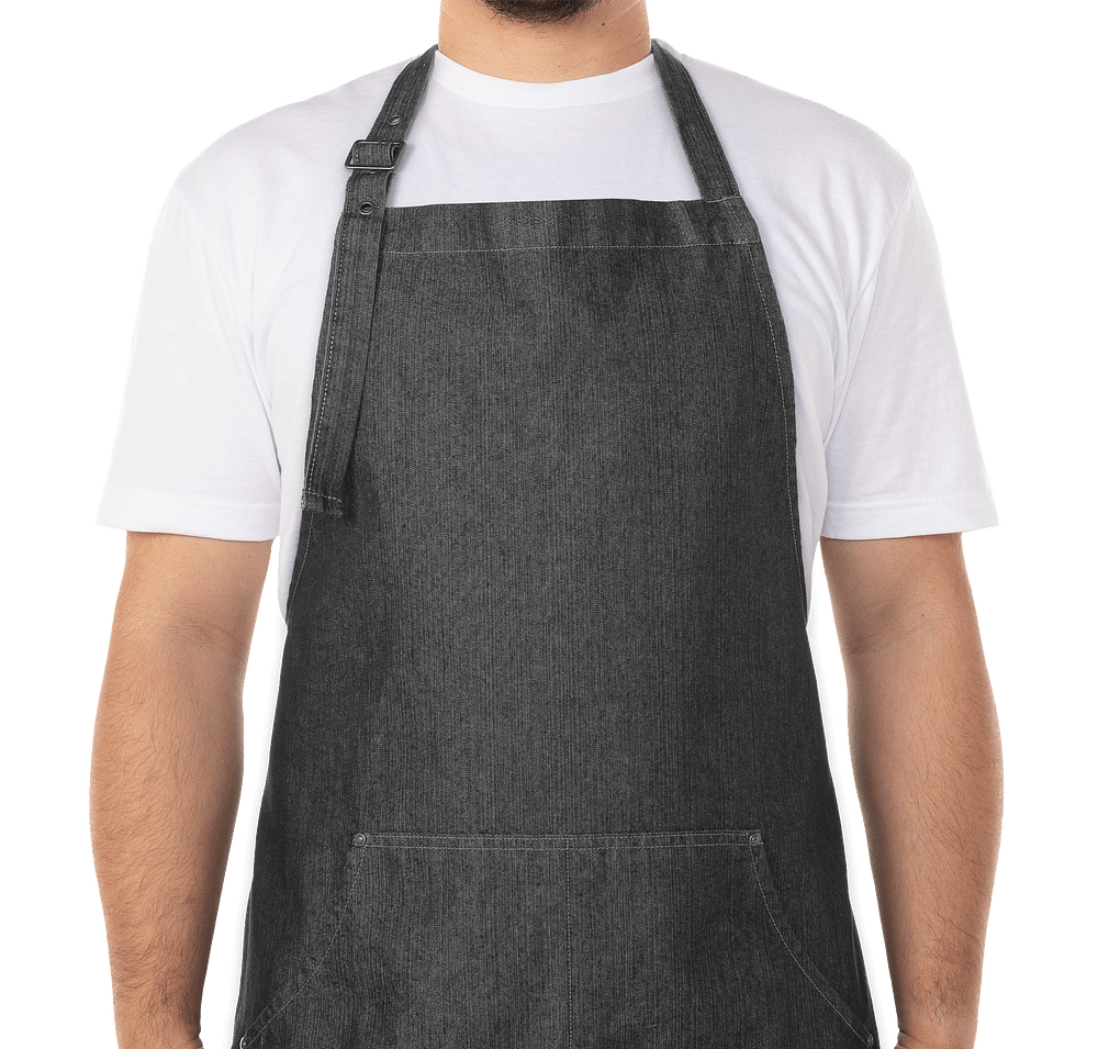 Artisan Collection Jeans Stitch Denim Full Length Apron - Embroidered-default
