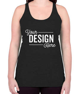 Bella + Canvas Women's Tri-Blend Racerback Tank - Color: Black Heather Tri-Blend