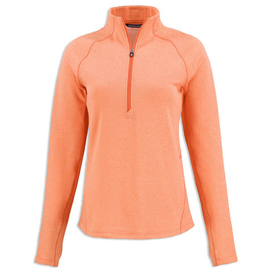 Cutter & Buck Women's Peshastin Recycled Half Zip Grid Fleece Pullover