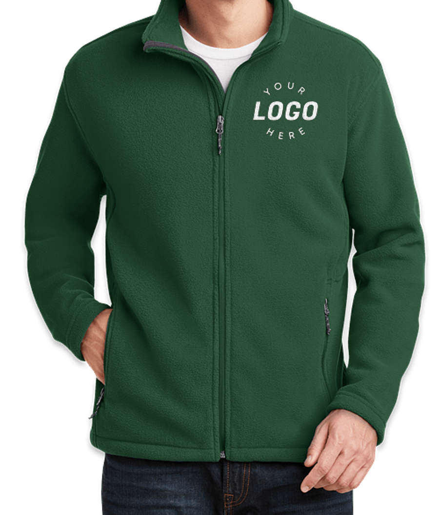 Port Authority Value Fleece Jacket - Embroidered in Forest Green