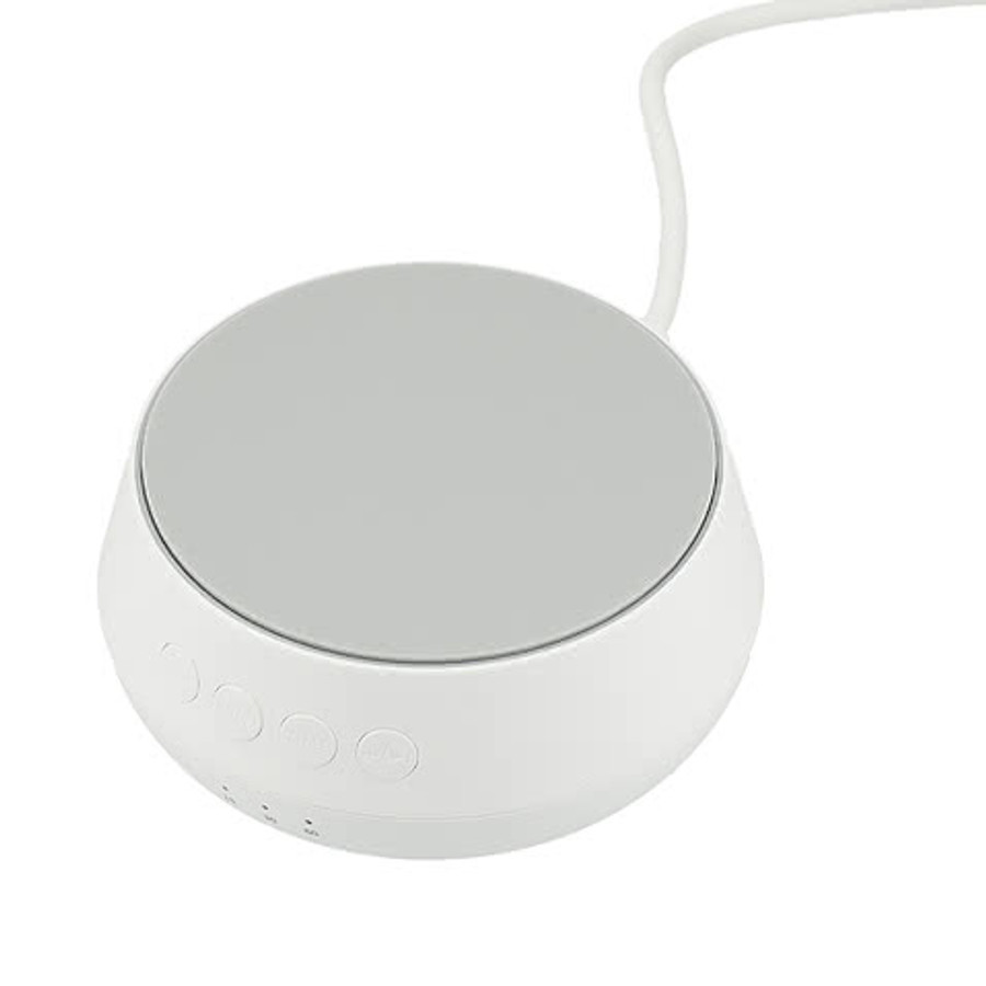 White Noise Machine with 15W Wireless Charger in White
