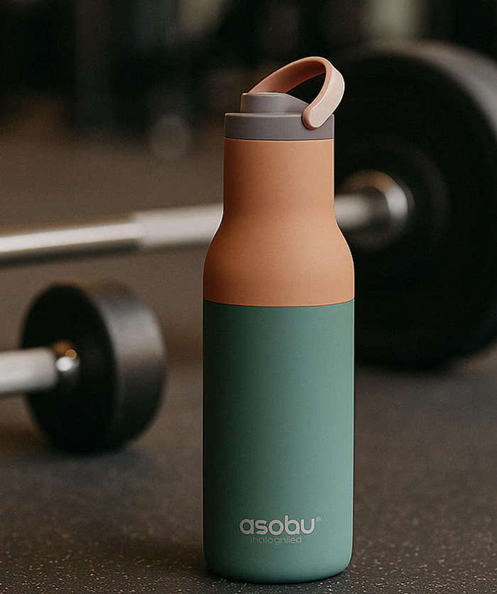 Asobu 22 oz. Metro Insulated Water Bottle with Pop-Up Straw