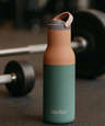 Asobu 22 oz. Metro Insulated Water Bottle with Pop-Up Straw