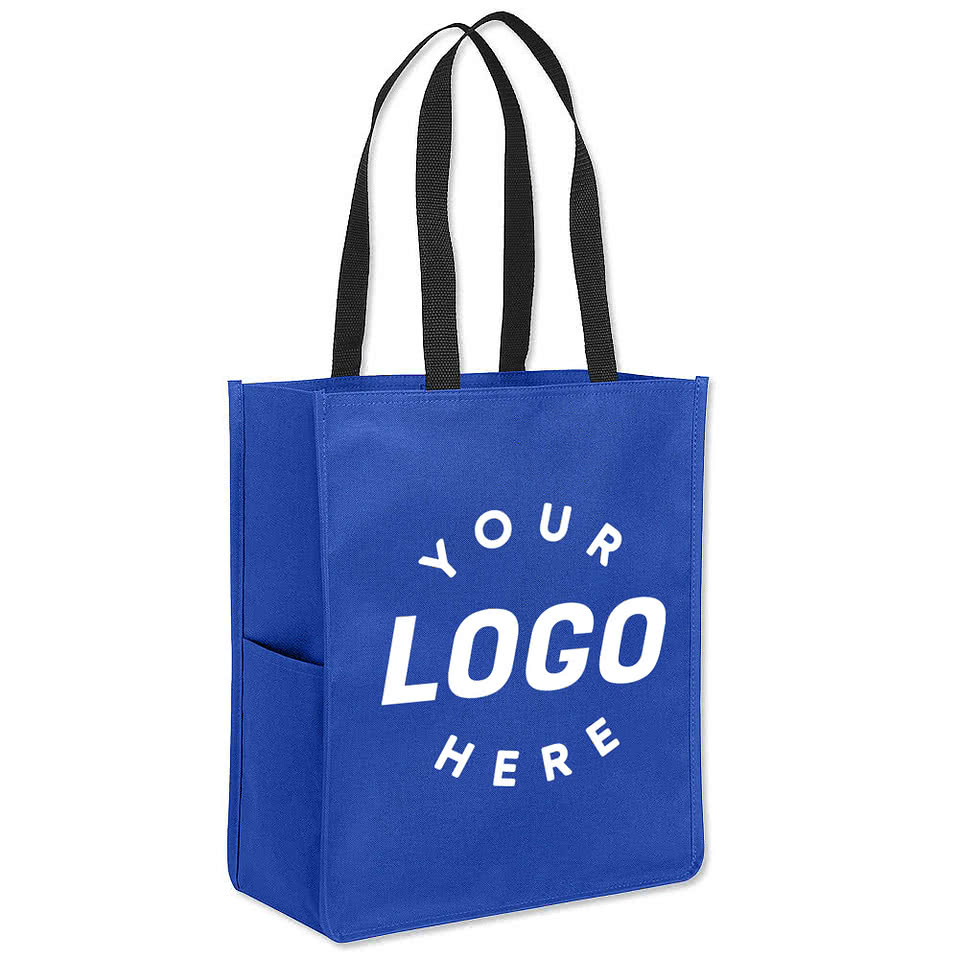 Port Authority Upright Essential Medium Poly Canvas Tote