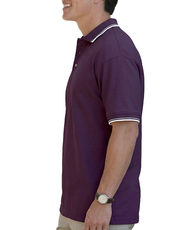 Blue Generation Superblend Easy Care Tipped Polo
