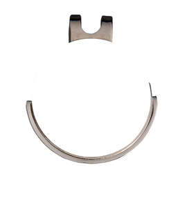 Golfers Ball Marker Hat Clip - Color: Silver / White