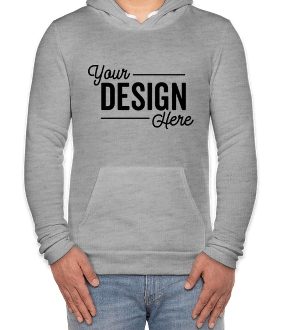 Royal Apparel USA-Made 50/50 Pullover Hoodie in Heather Grey